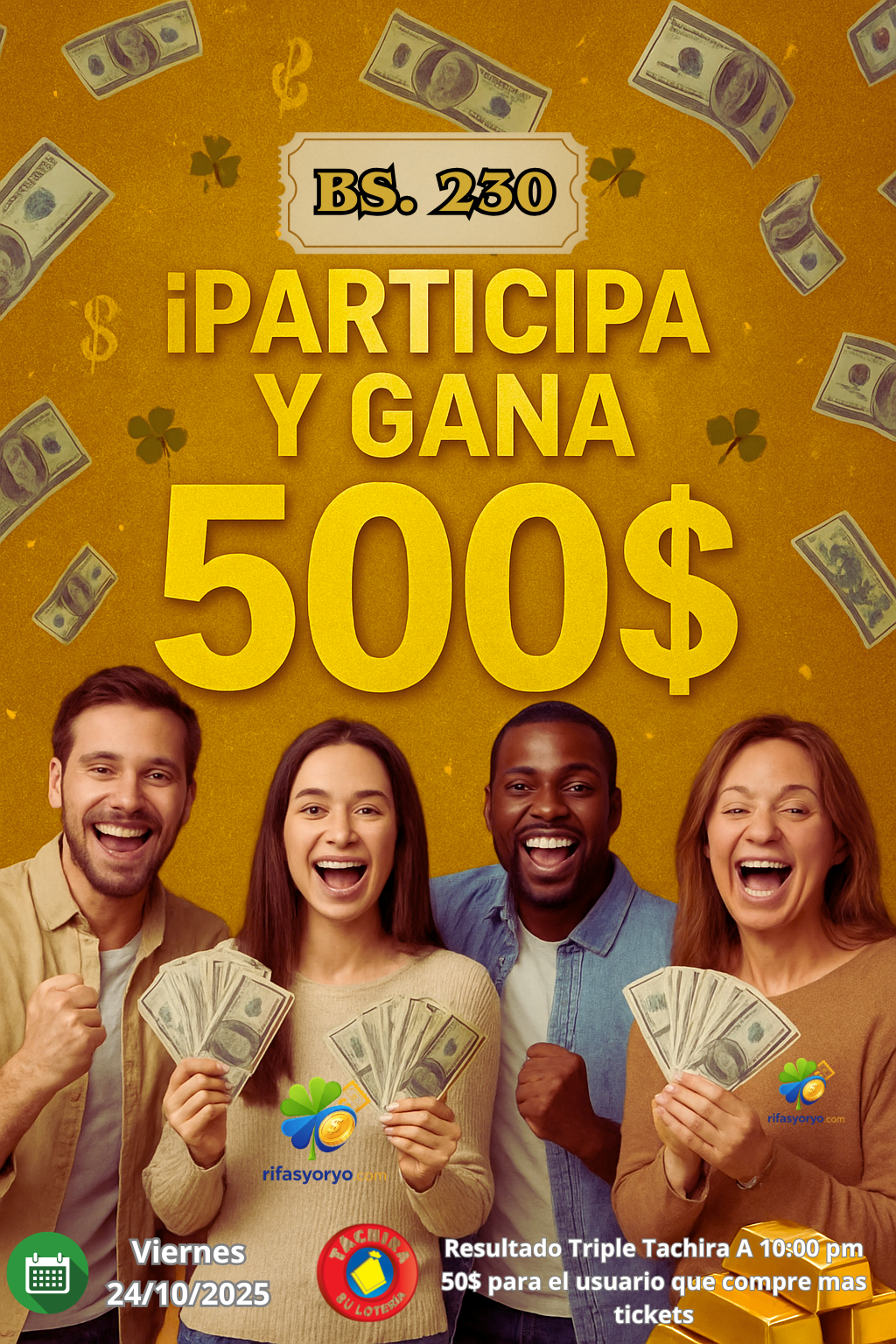 Rifas Seguras, Premios Reales