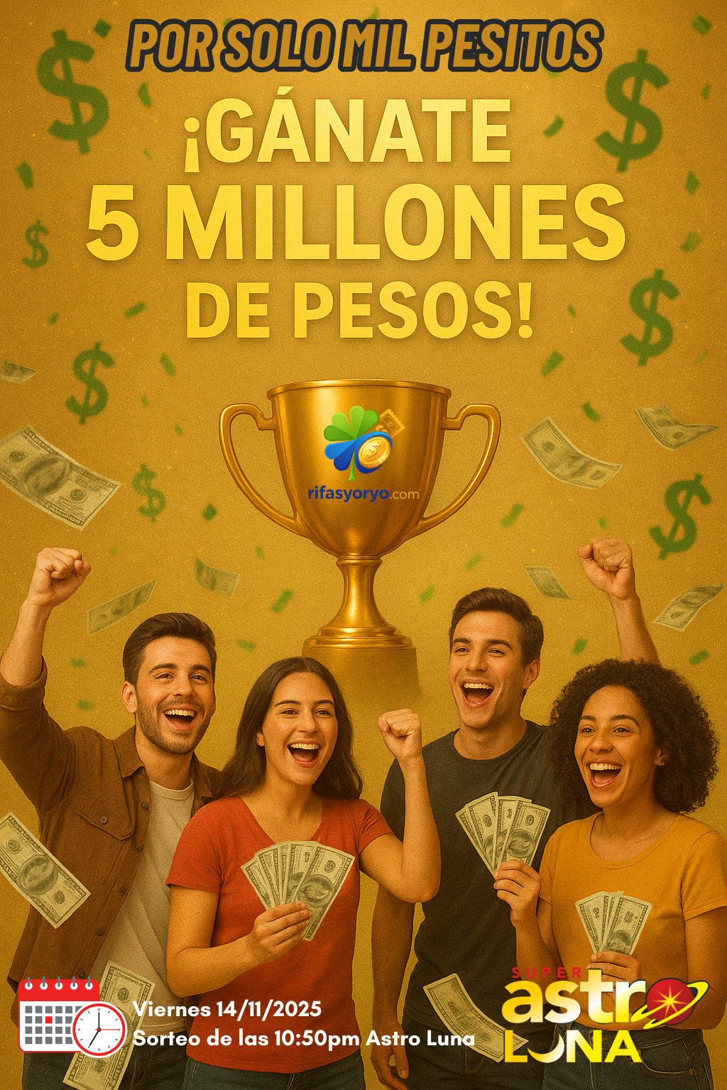 🏆 GRAN SORTEO DE 5 MILLONES DE PESOS 💸