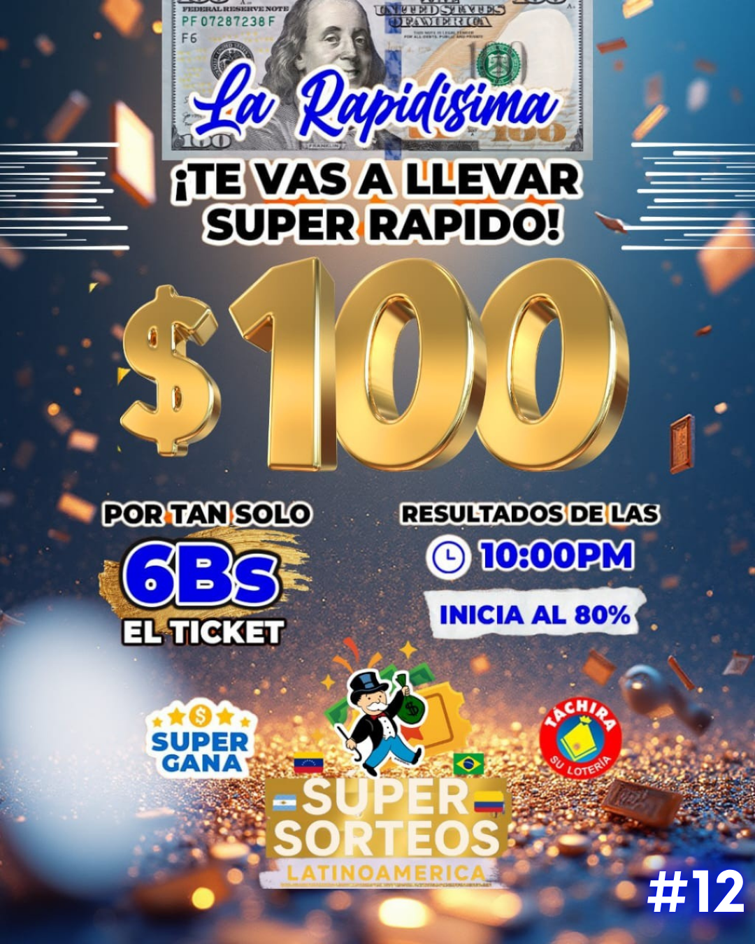 ‼️ SÚPER SORTEO LA RAPIDISIMA #12‼️