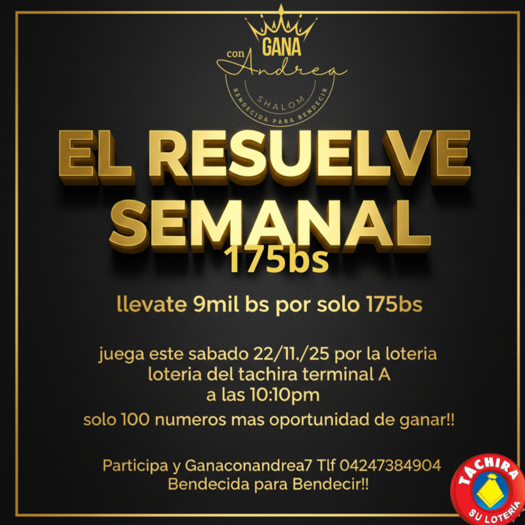 Rifa el resuelve Semanal