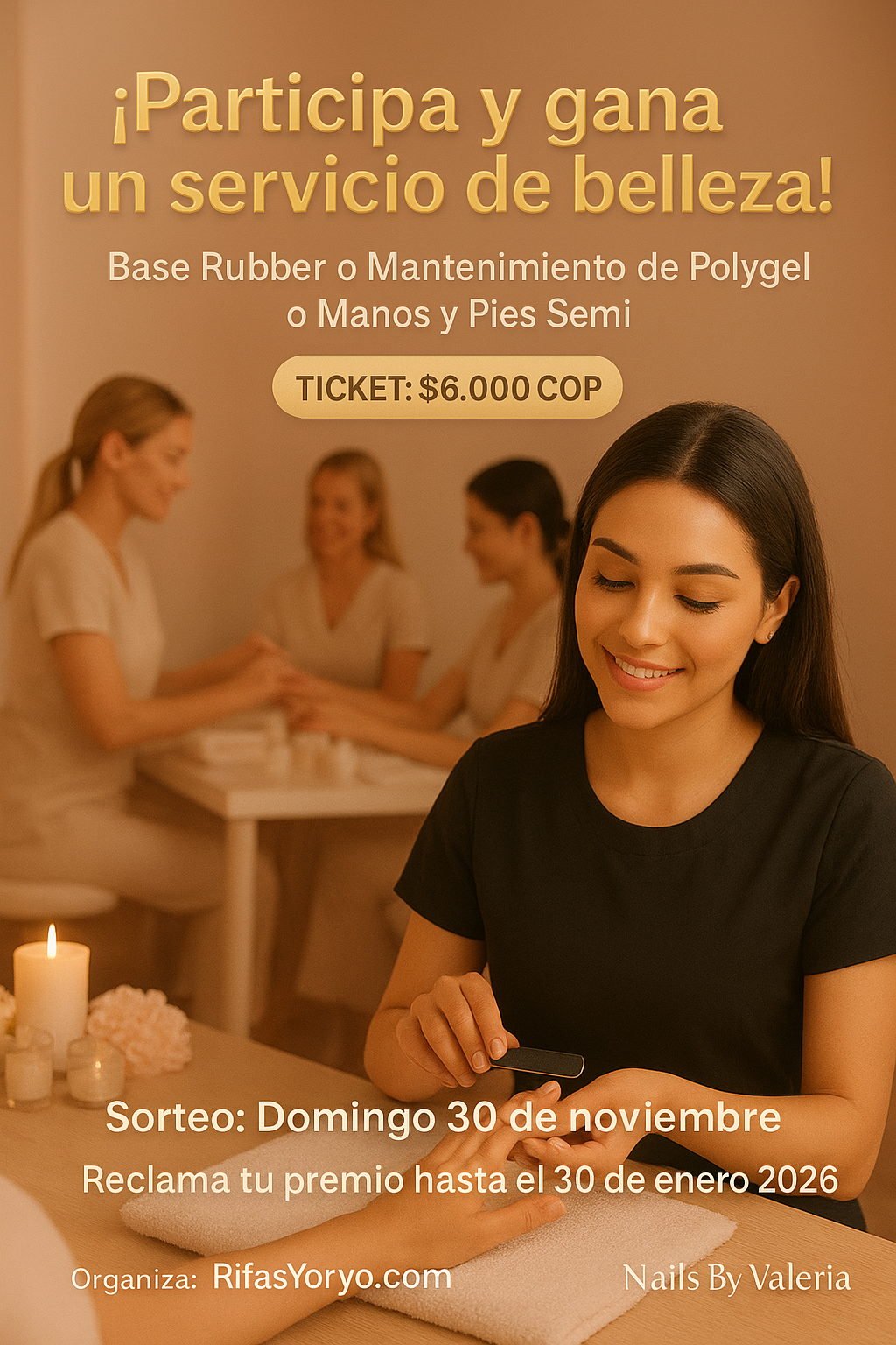 Rifa Belleza Total con Nails By Valeria